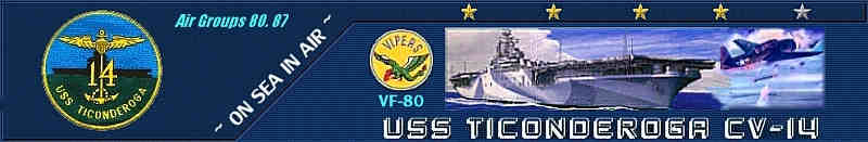 USS Ticonderoga CV14 * Memorial site for the Big T